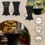 Tovaglia elastica per tavolo da bar - nero - Misure: priemer 70 cm