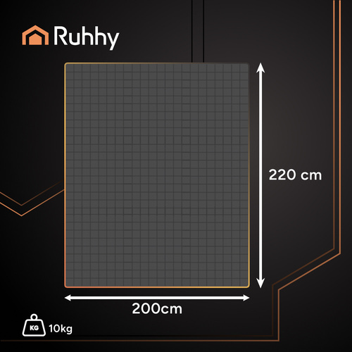 Coperta pesata sensoriale grigia 10 kg 200x220 cm - sonno significativamente migliore