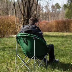 Skladacia kempingová stolička s nosnosťou 120 kg vodeodolná