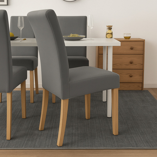 Set de huse pentru scaune din catifea elastică - 6 buc