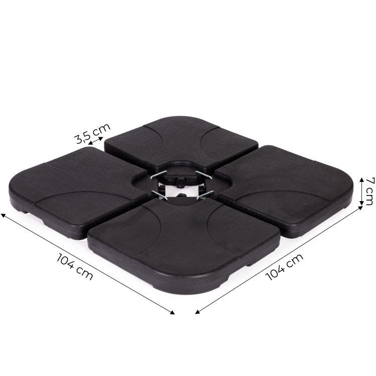 Podstavec pod slnečník naplniteľný vodou 60kg