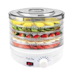 Elektromos ételszárító - 5 szintes, hőmérséklet-szabályozással