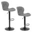 Scaun de bar pivotant reglabil în înălțime cu spătar