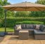 Ombrellone da giardino con braccio laterale ROMA 3 x 3 m - beige