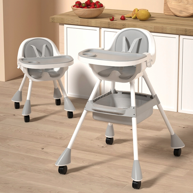 Praktická detská stolička na kŕmenie 3v1