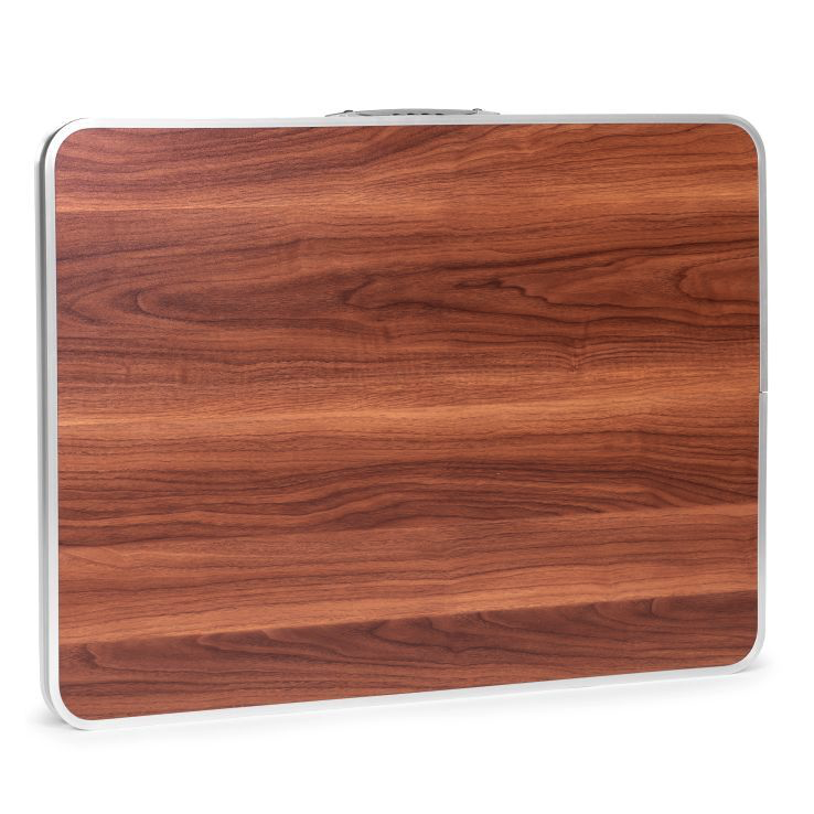 Klappbarer Catering-Tisch 80x60 cm mit Holzimitation