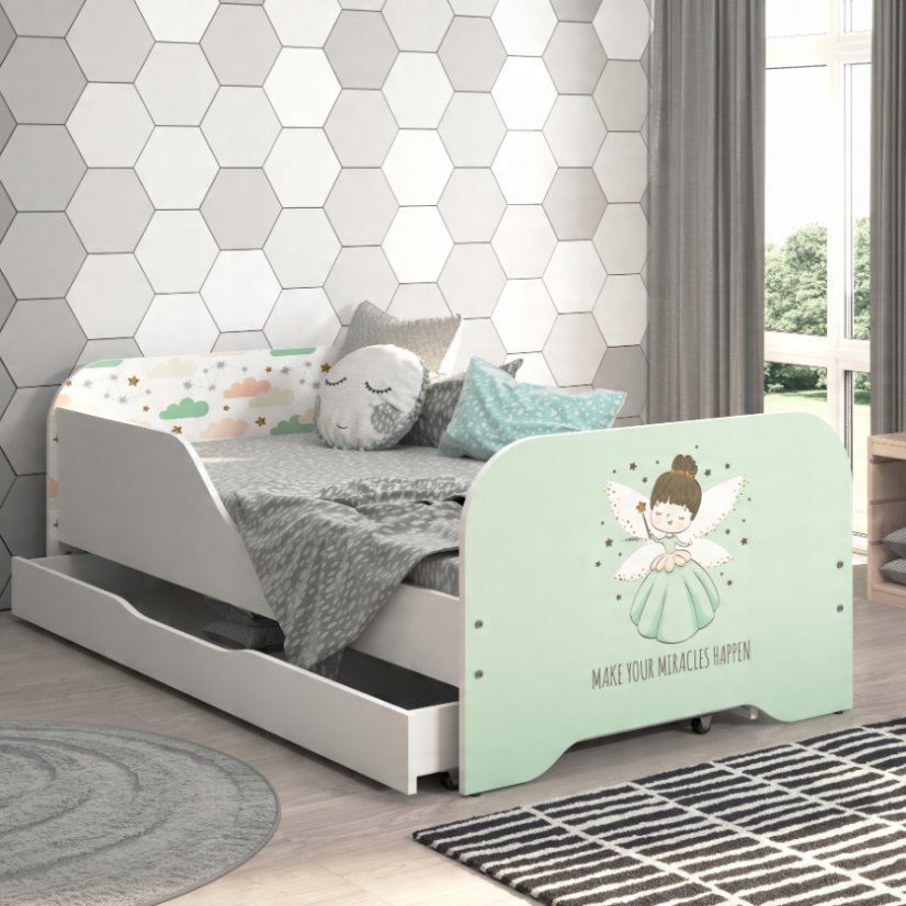 Detská posteľ  140 x 70 cm s kúzelnou vilou