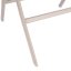 Masă pliabilă din metal, de culoare bej, pentru balcoane și terase, 60 cm, cu blat din sticlă