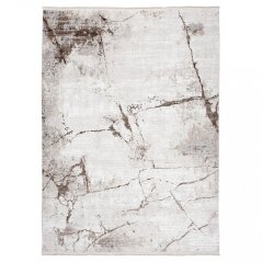 Krémový designový vintage koberec s abstraktním vzorem