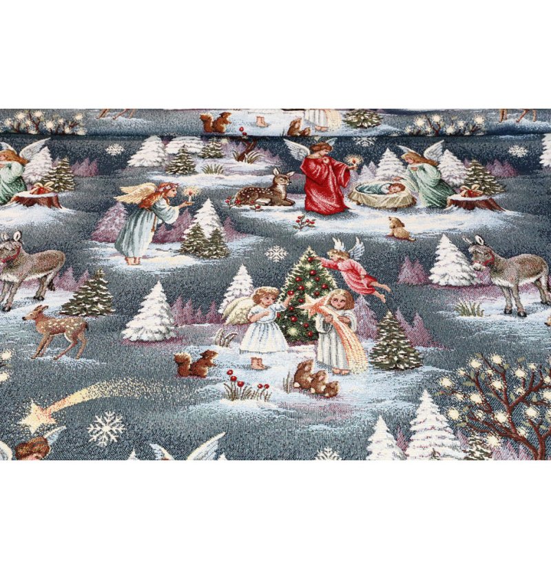 Vianočný gobelínový obrus na stôl 140 x 180 cm