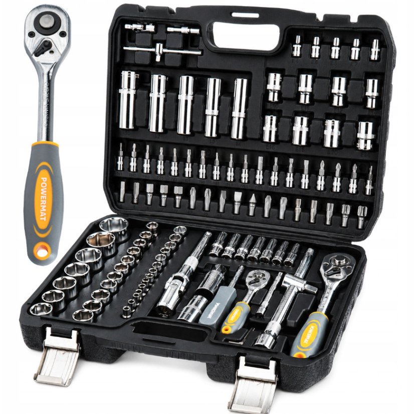 Set di chiavi a bussola con cricchetti - 108 pezzi