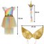 Einhorn-Kostüm für Kinder - Kleid, Stirnband und Flügel