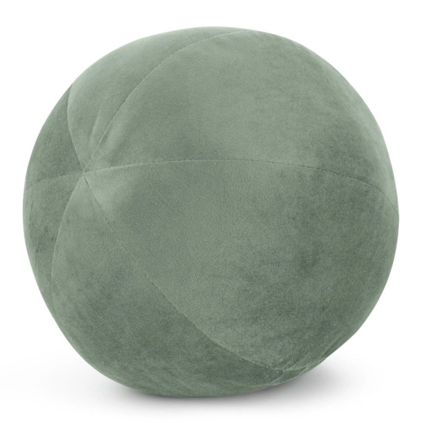 Luxusný mäkký zamatový vankúš v tvare gule