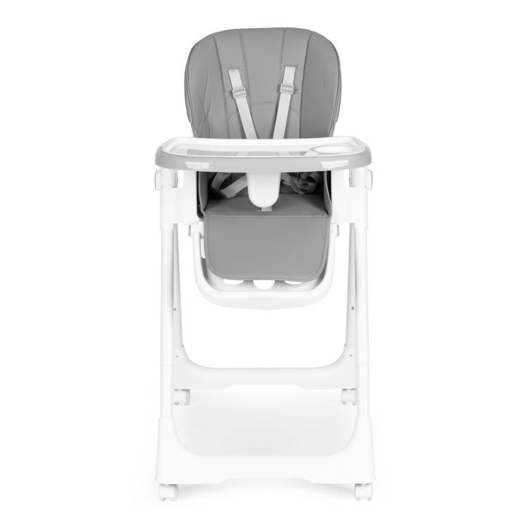 Детски стол за хранене в сиво
