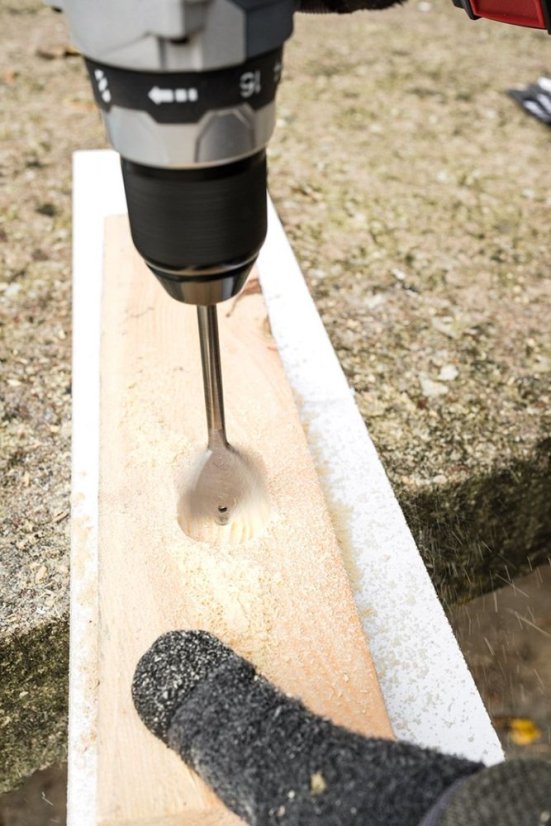 Комплект плоски свредла за дърво - 6 броя (Ø10-25 mm)