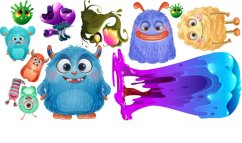 Barevná samolepka na zeď - veselá stvořeníčka