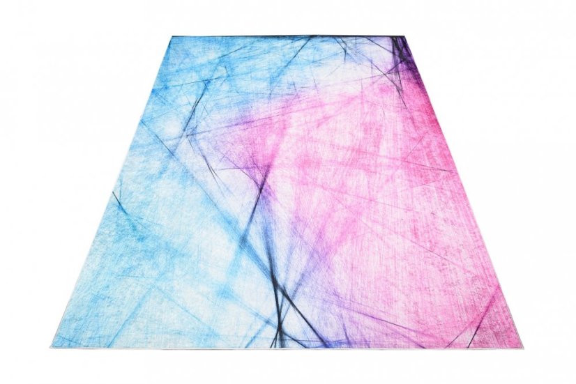 Covor abstract albastru și roz  - Dimensiunea covorului: Lăţime: 120 cm | Lungime: 170 cm