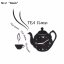 Ceas decorativ de bucătărie Tea Time - Culoare: Gri
