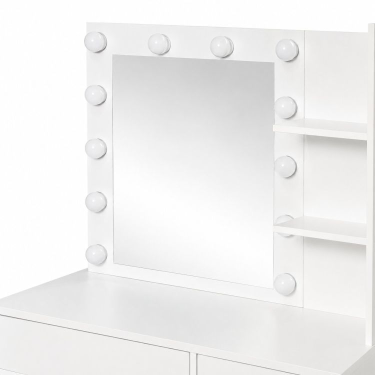 Elegantni LED toaletni stolić s tabureom
