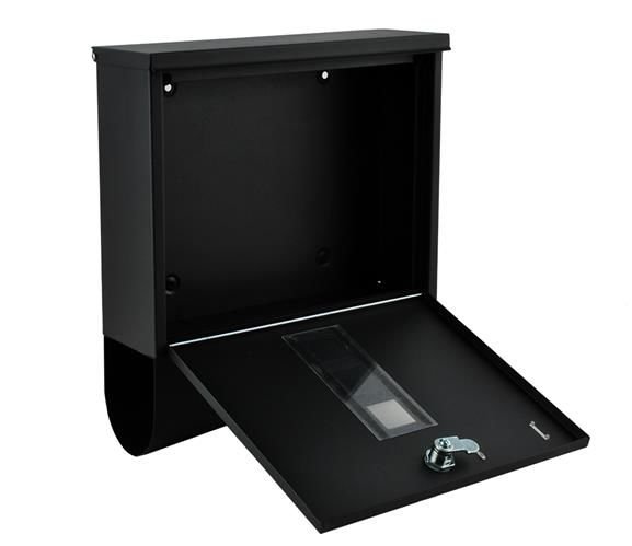 Briefkasten in Schwarz