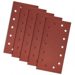 Velcro brusni papir 115 x 230 mm, K180, 5 kom, s rupama  55H725 GRAFIT