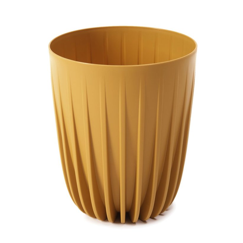 Vaso di design MIRA in senape 30 cm 