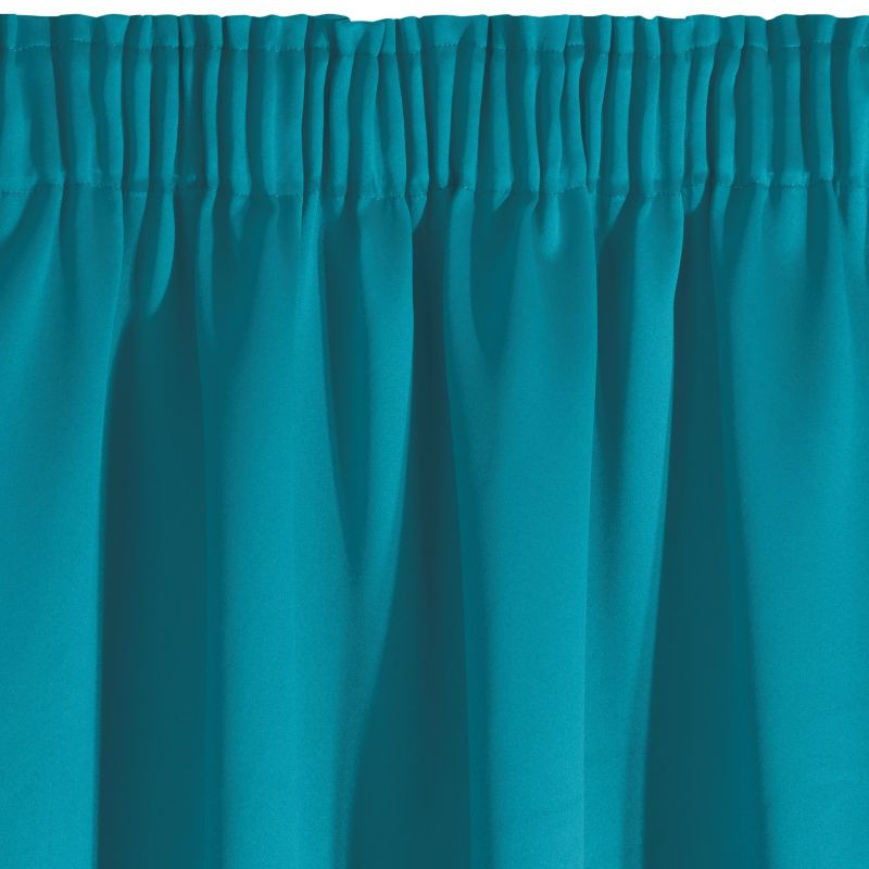 Dekoratív kék sötétítő függöny 135 x 270 cm