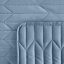 Kék bársony steppelt kétoldalas ágytakaró