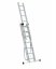 Многофункционална алуминиева стълба с 3 x 7 стъпала и товароносимост 150 kg
