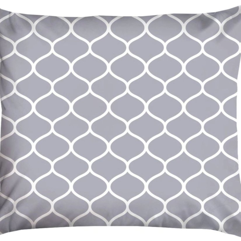 Obojstranná, prémiová bavlnená posteľná bielizeň s geometrickým vzorom