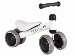 Detské odrážadlo v bielej farbe Ecotoys