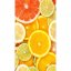Brisača za plažo z vzorcem citrusov, 100 x 180 cm