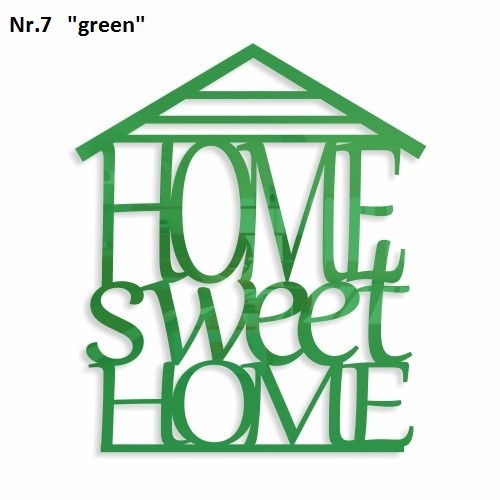 Home sweet home dekoračný nápis na stenu