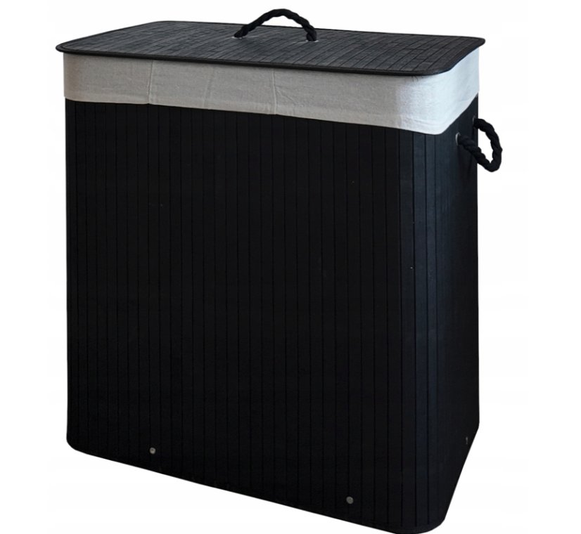 Wäschekorb aus Bambus - 3 Kammern, 150 l