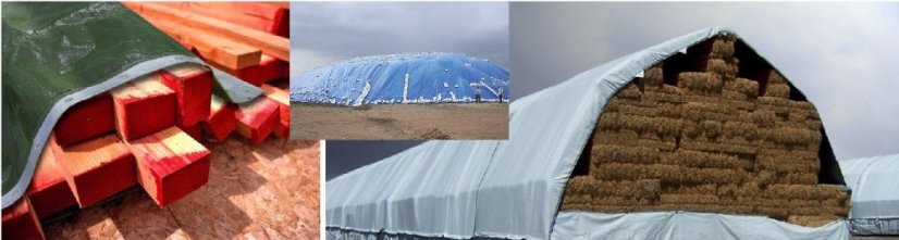 Hrubá strieborná krycia plachta s gramážou 260 g/m2