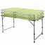 Set de camping pliabil verde - masă + 4 scaune