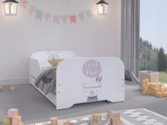 Schönes Kinderbett mit süßem Teddybär 140 x 70 cm