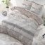 Béžové posteľné obliečky v rustikálnom štýle 200 x 220 cm