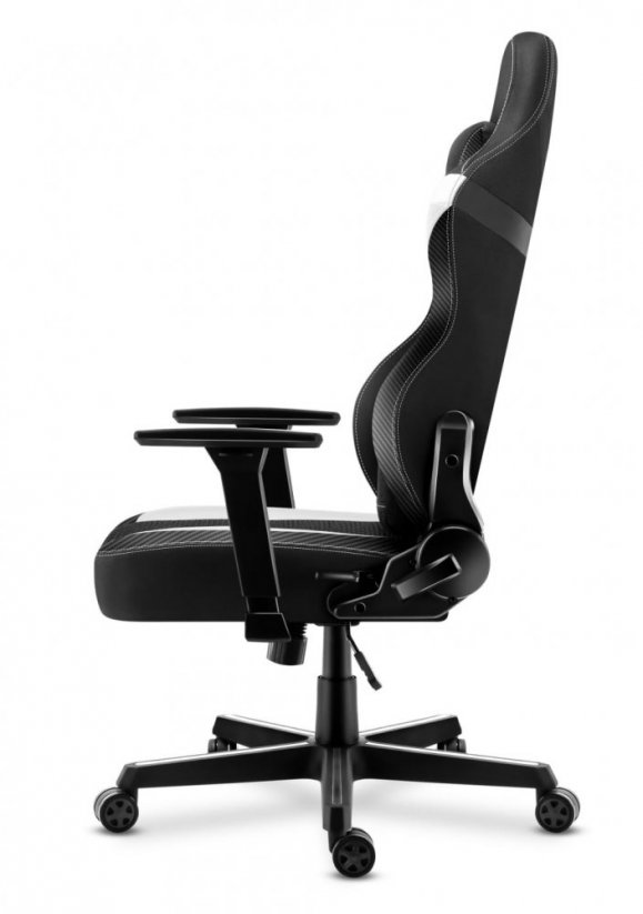 Масивен черно-бял геймърски стол FORCE 7.7
