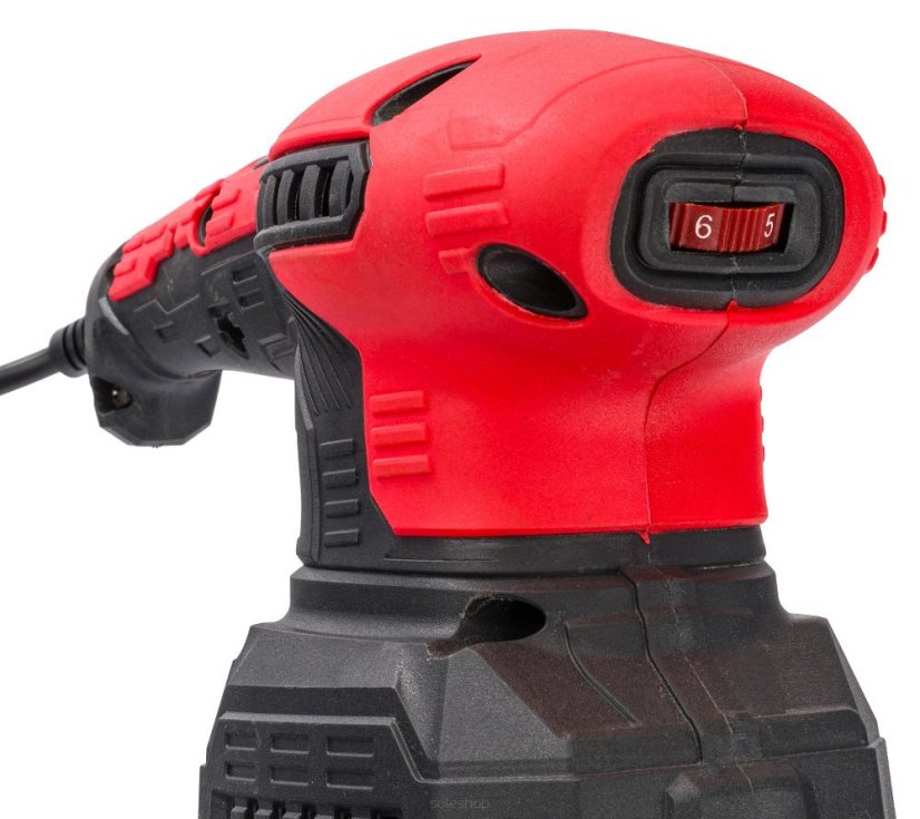 Excentrická oscilační bruska 1300W, 3v1 ČERVENÁ TECHNIC