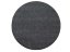 Moderní kulatý koberec v černé barvě - Rozměr koberce: 133X133