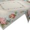 Față de masă din tapiserie bej cu model țesut de flori colorate