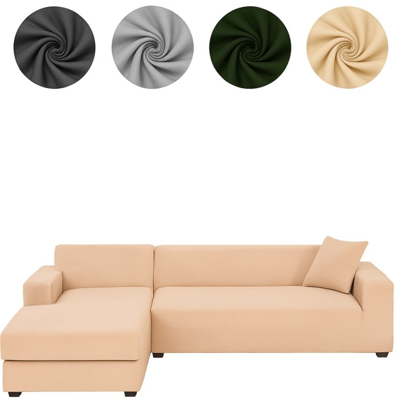 Rugalmas bársony székhuzat készlet - 6 db