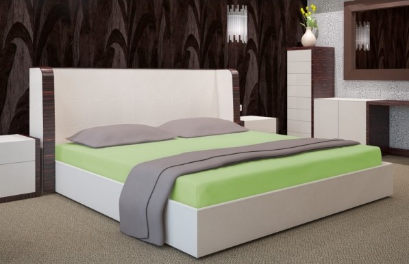 Bavlněná zelená plachta na postel