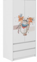 Kindergarderobe mit Tier-Motiv 180x55x90 cm