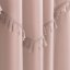 Ružičasta zavjesa ASTORIA s resama na traci za vezivanje 140 x 260 cm