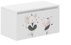 Kinder-Aufbewahrungsbox mit Mausmotiv – 40 × 40 × 69 cm