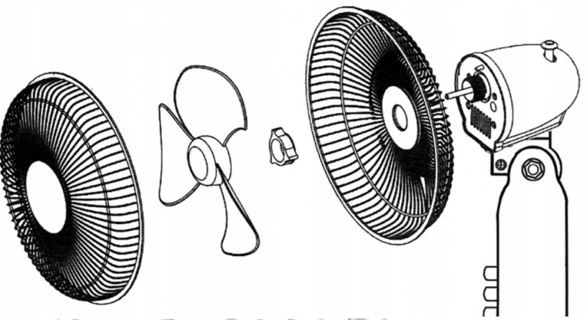 Stolný ventilátor MalTec WBS60WT biely