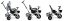 Detská sivá balančná trojkolka, bicykel Ecotoys