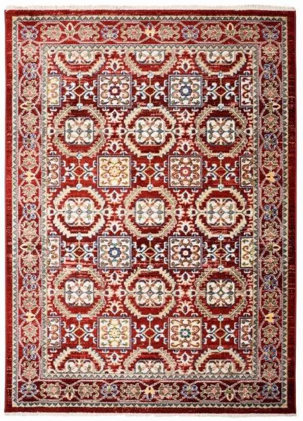Červený orientálny koberec v marockom štýle - Rozmer koberca: Šírka: 120 cm | Dĺžka: 170 cm